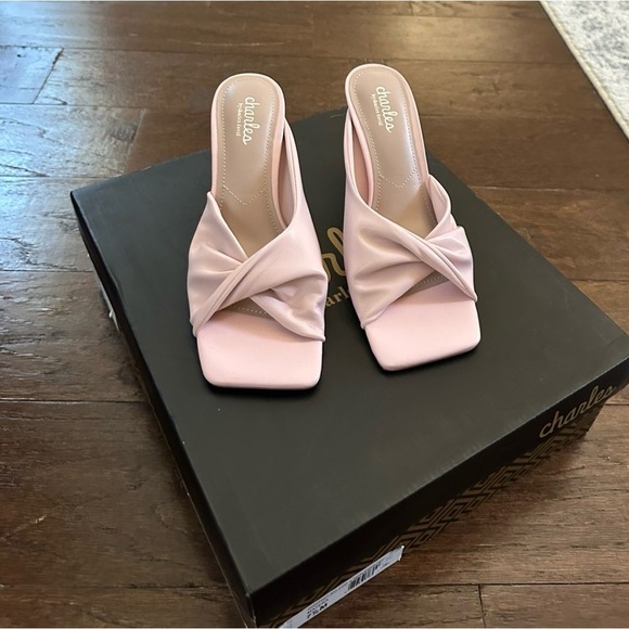 Charles David- Women's Pink Heeled Sandal size 7.5-Bertha style Brand New - Picture 6 of 13